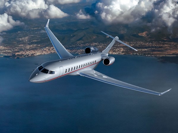 vistajet global 7500 flying through the sky