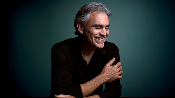 Andrea Bocelli smiling