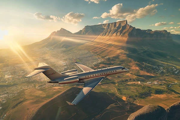 VistaJet flies over Capetown