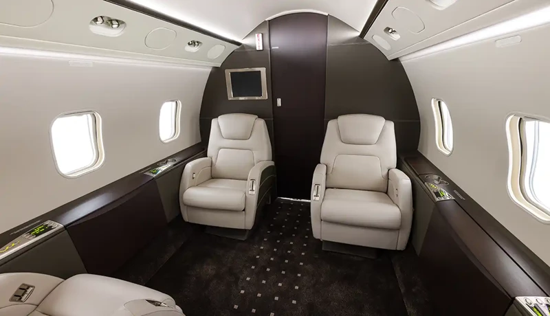 Cabin rear view of challenger 300