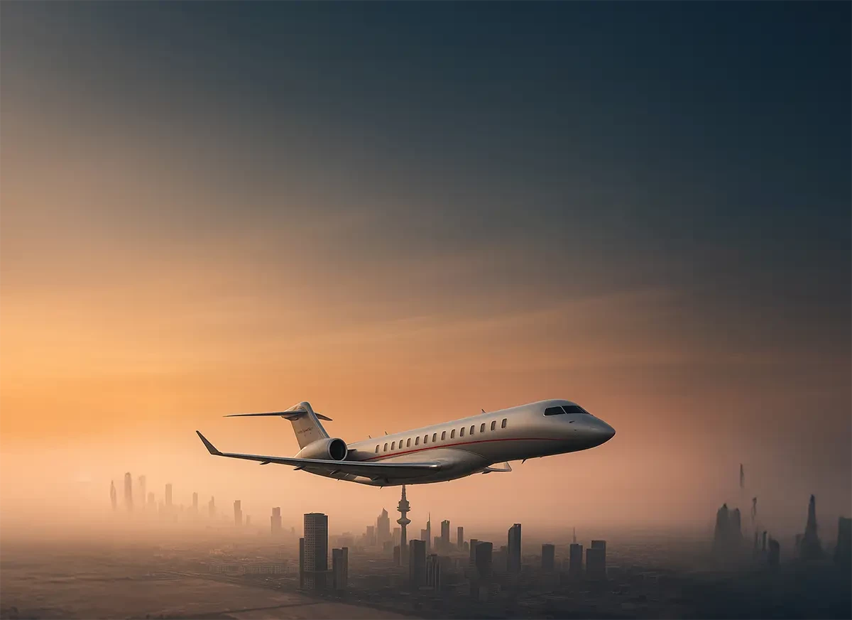 The Global 7500 at the Dubai airshow 2025