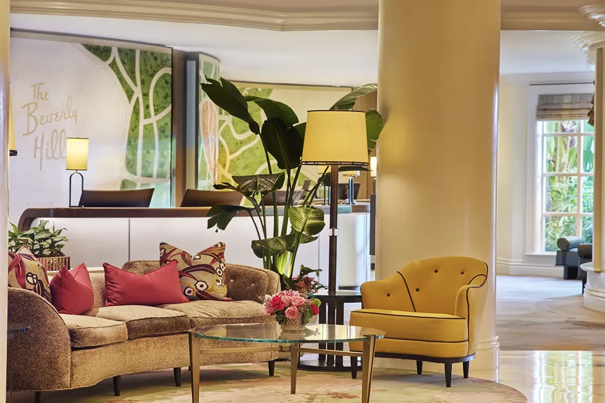 The Lobby at Beverly hills hotel 