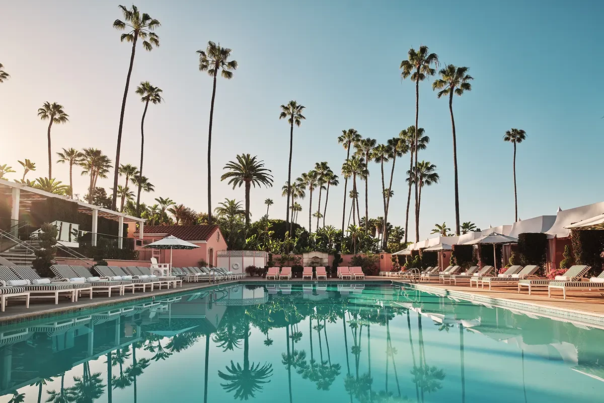 The pool at Beverly hills hotel 