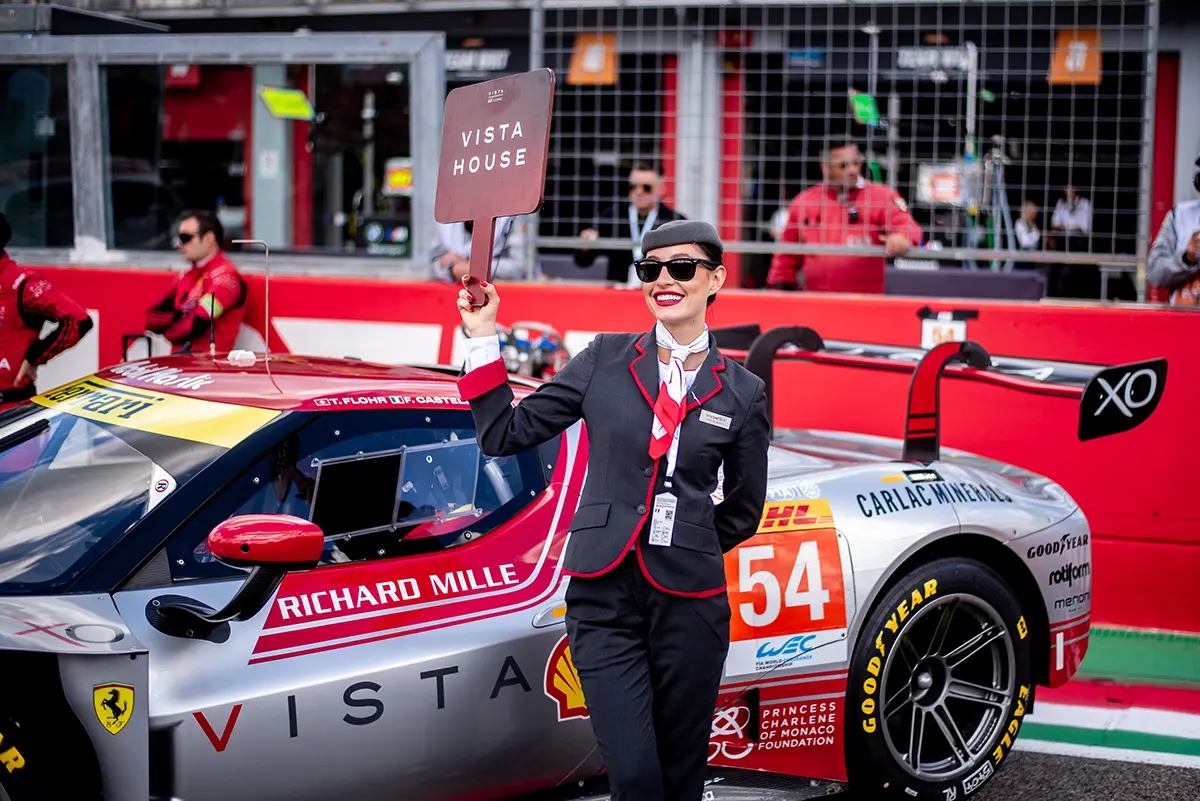 VistaJet cabin host at Le Mans