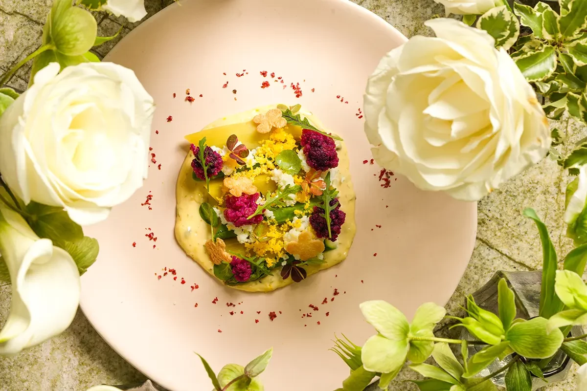 Roasted leek and asparagus